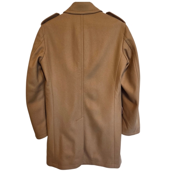 Banana Republic Italian Wool Camel Coat | Emmetex Fabric | Double Breasted Tailo - Picture 6 of 11